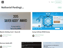 Tablet Screenshot of nathanielpardington.com